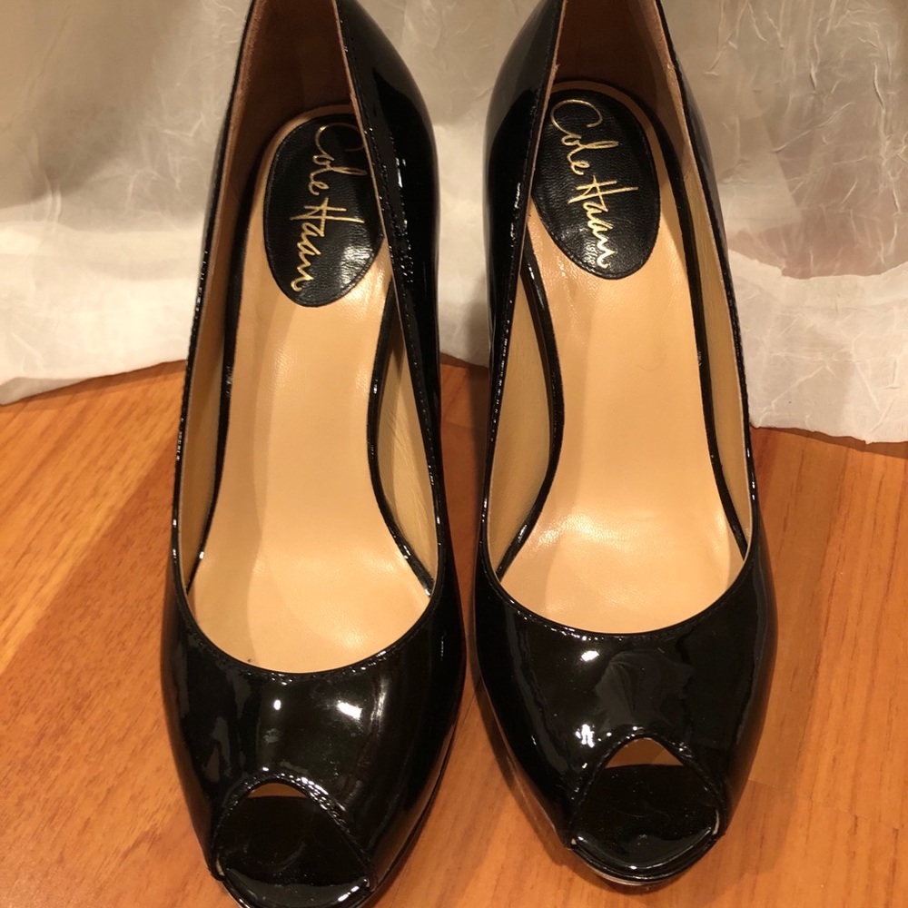Cole Haan Nike Air peep toe Patent leather pump